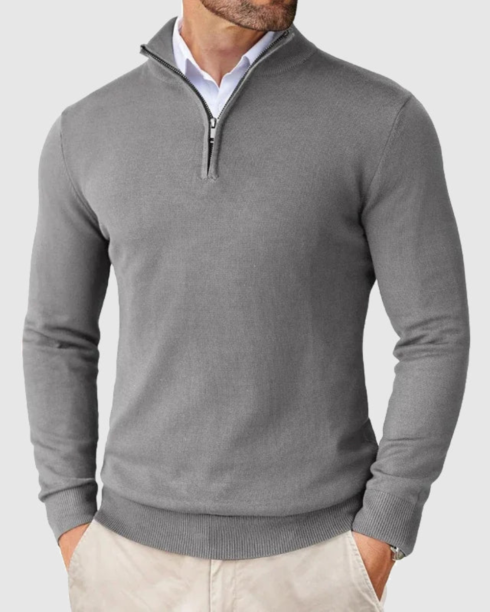 Piotr | Sweter Zip