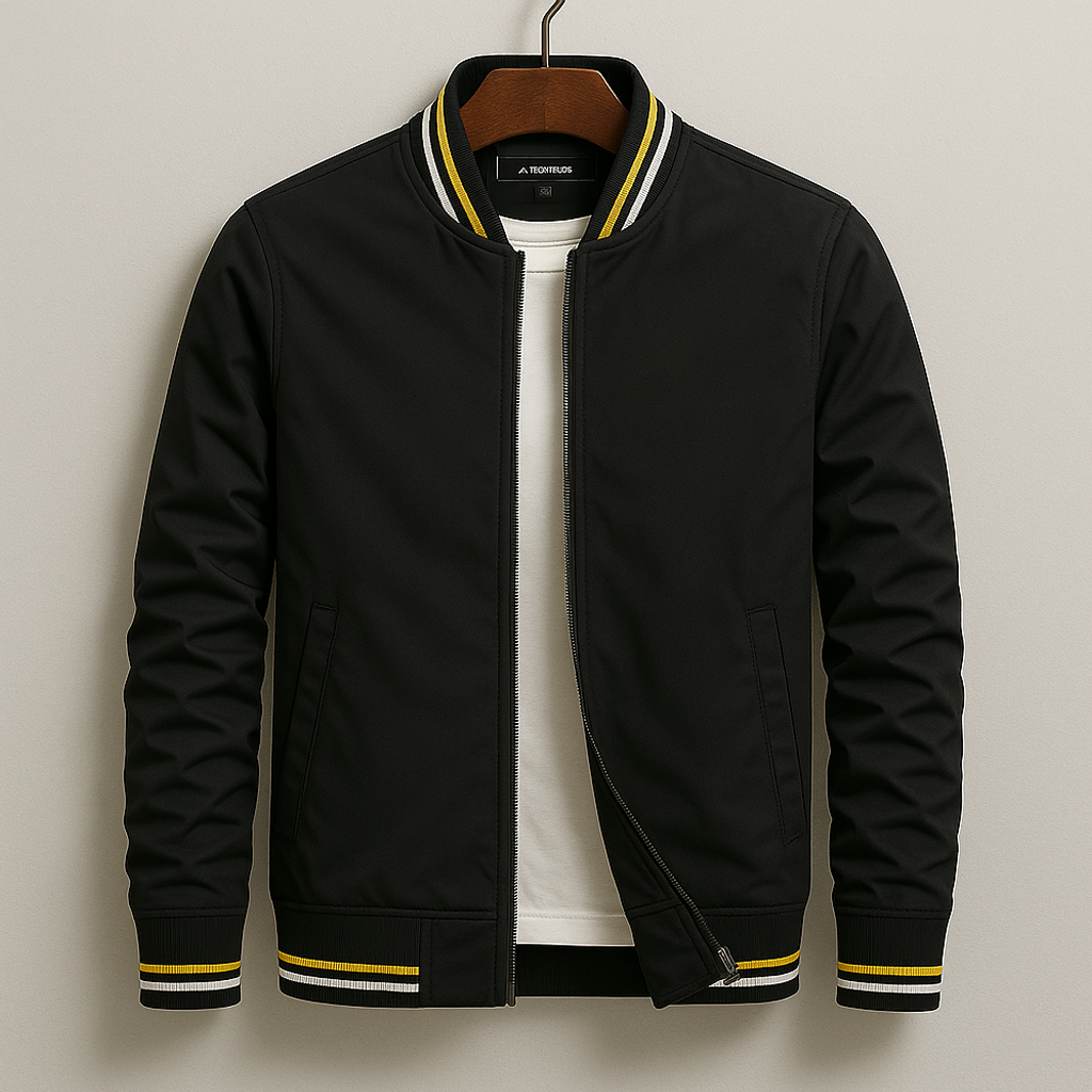 Filip | Elegancka Kurtka Bomber w Paski