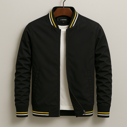Filip | Elegancka Kurtka Bomber w Paski