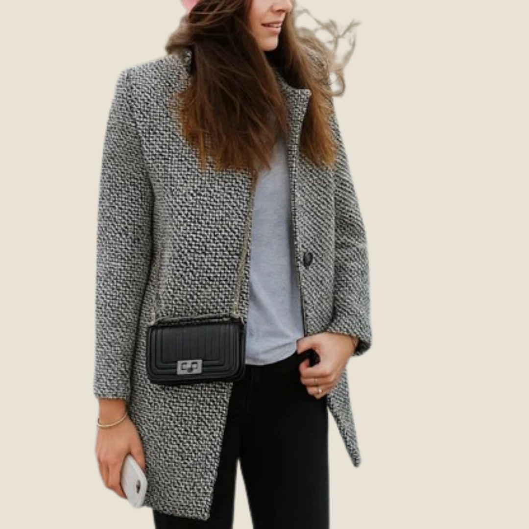 Edyta | Długa kurtka wełniana