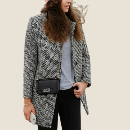 Edyta | Długa kurtka wełniana