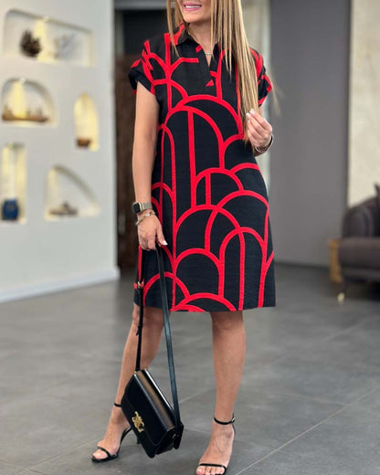 Śnieżka - Elegancka Midi Sukienka na dla Kobiet