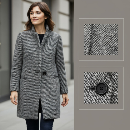 Edyta | Długa kurtka wełniana