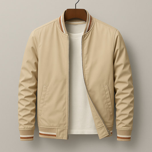 Filip | Elegancka Kurtka Bomber w Paski