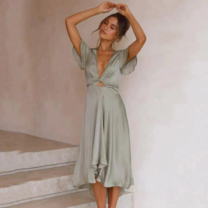 Sofina - Lekka Elegancka Sukienka na Wiosnę dla Kobiet