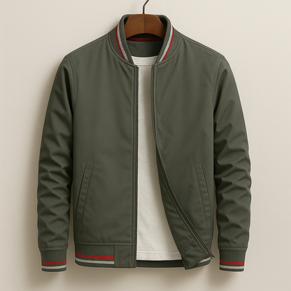 Filip | Elegancka Kurtka Bomber w Paski