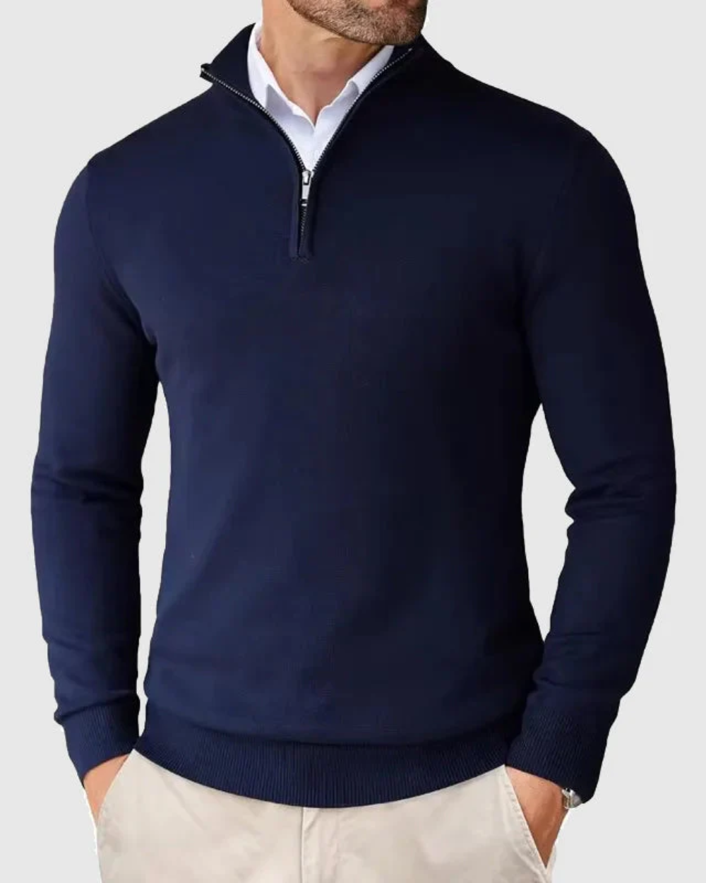 Piotr | Sweter Zip