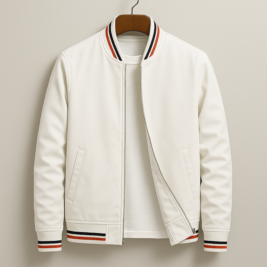 Filip | Elegancka Kurtka Bomber w Paski