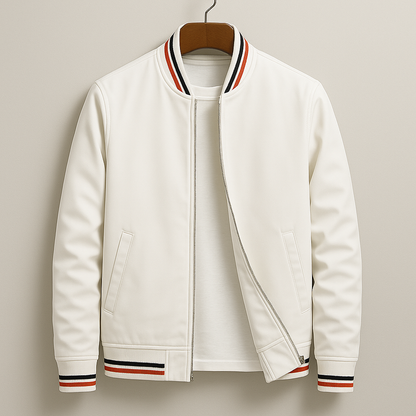 Filip | Elegancka Kurtka Bomber w Paski