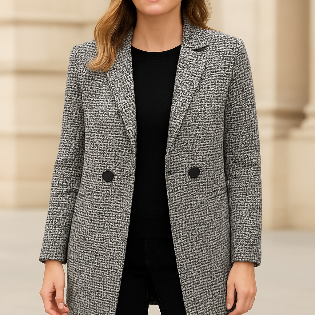 Edyta | Długa kurtka wełniana