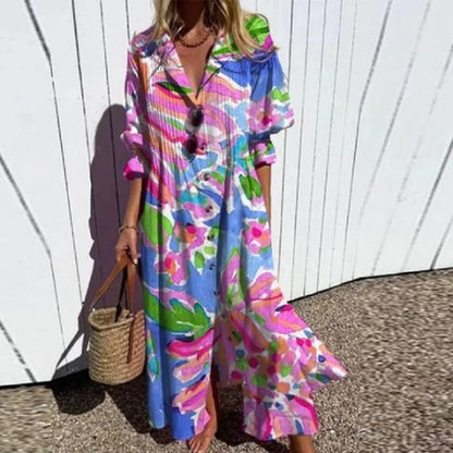 Augustyna - Komfortowa sukienka w stylu boho dla kobiet