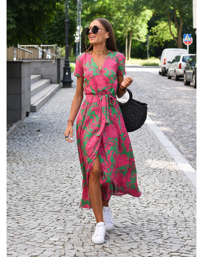 Oksana - Elegancka Sukienka Letnia Damska